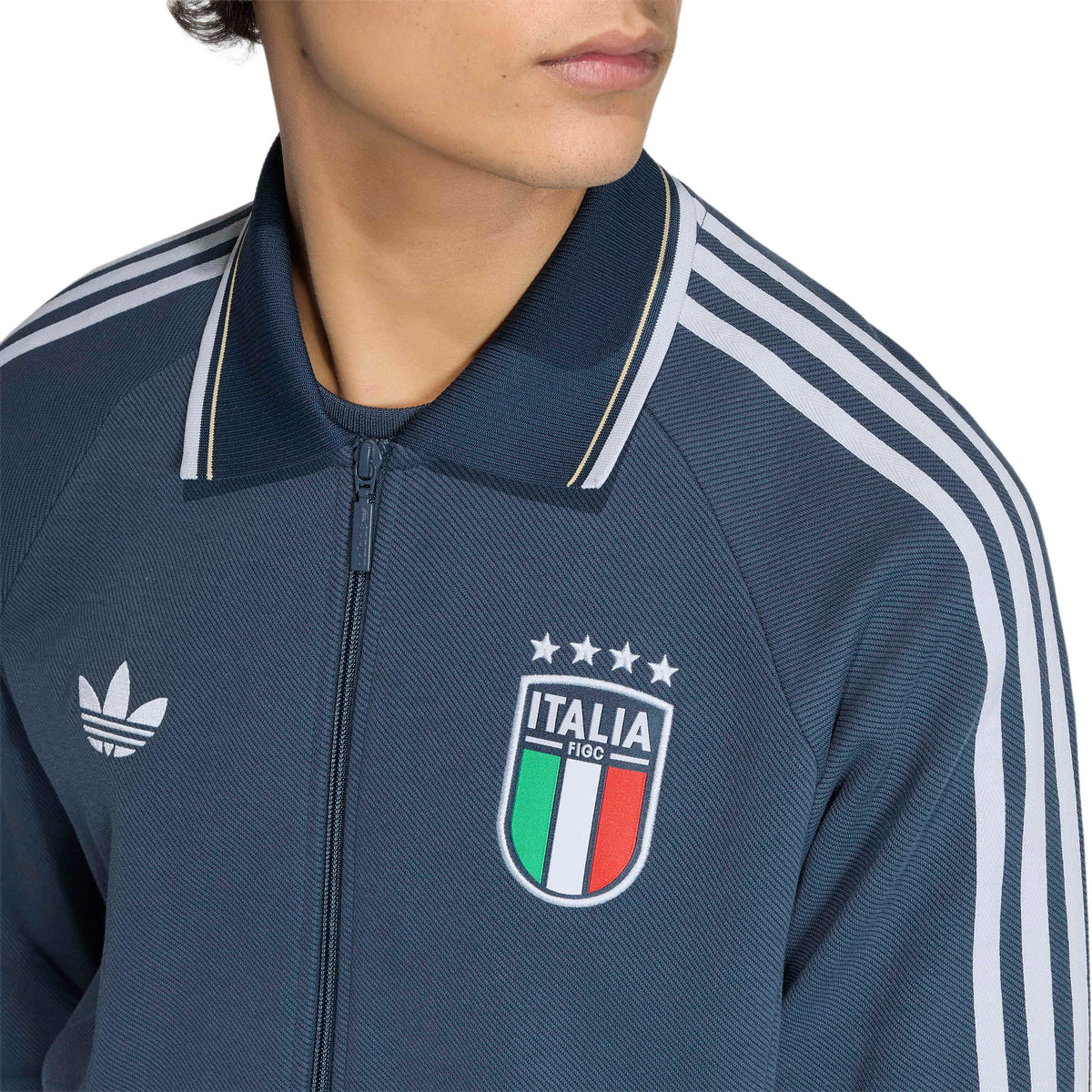 Adidas Italy Away Anthem Jacket Night Marine