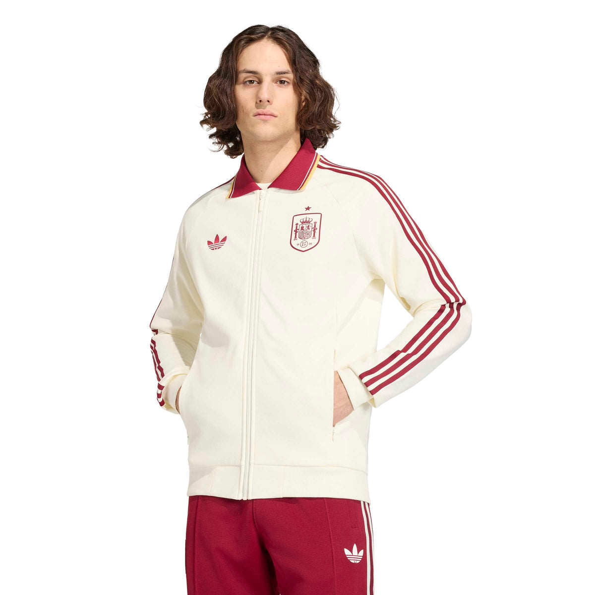 Adidas Spain Away Anthem Jacket Off White