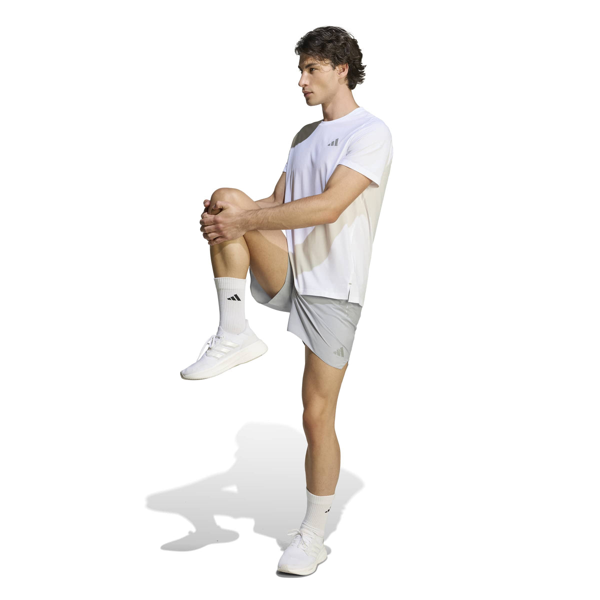 Adidas Run Essentials Shorts Halo Silver