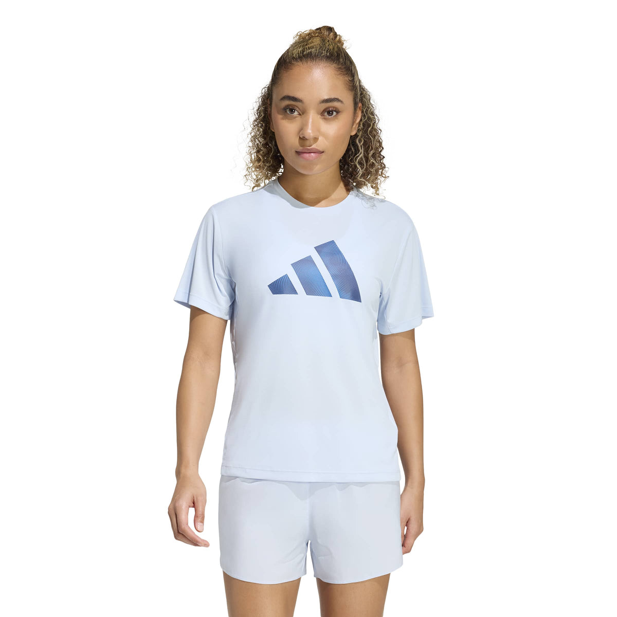 Adidas Running Essentials Brand Love T-shirt Crystal Sky