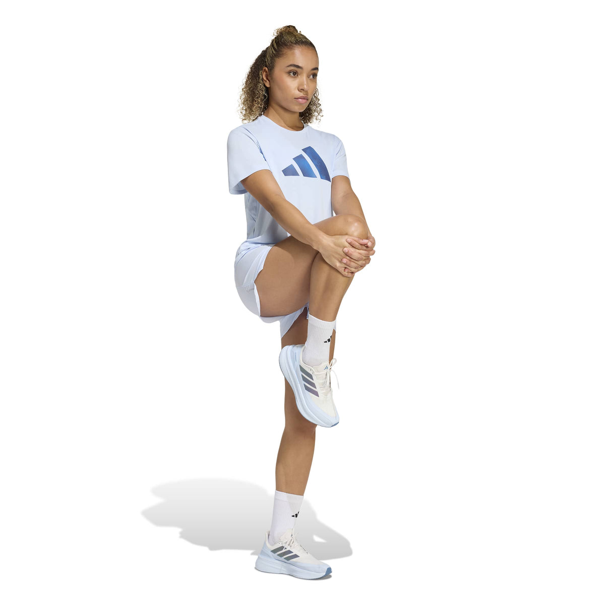 Adidas Running Essentials Brand Love T-shirt Crystal Sky