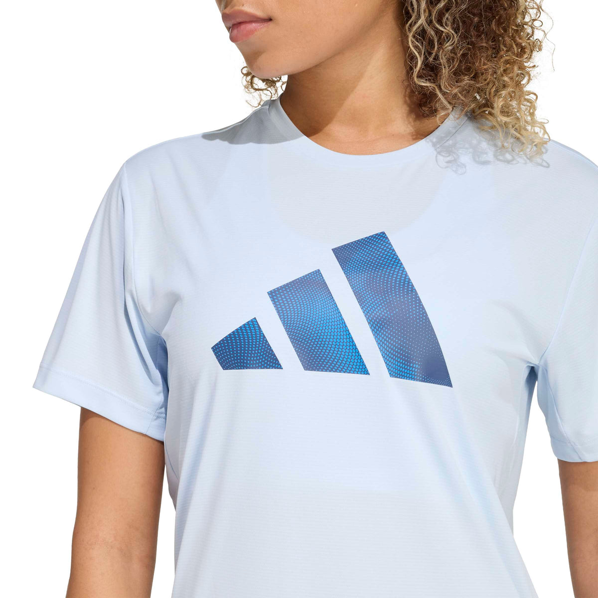 Adidas Running Essentials Brand Love T-shirt Crystal Sky