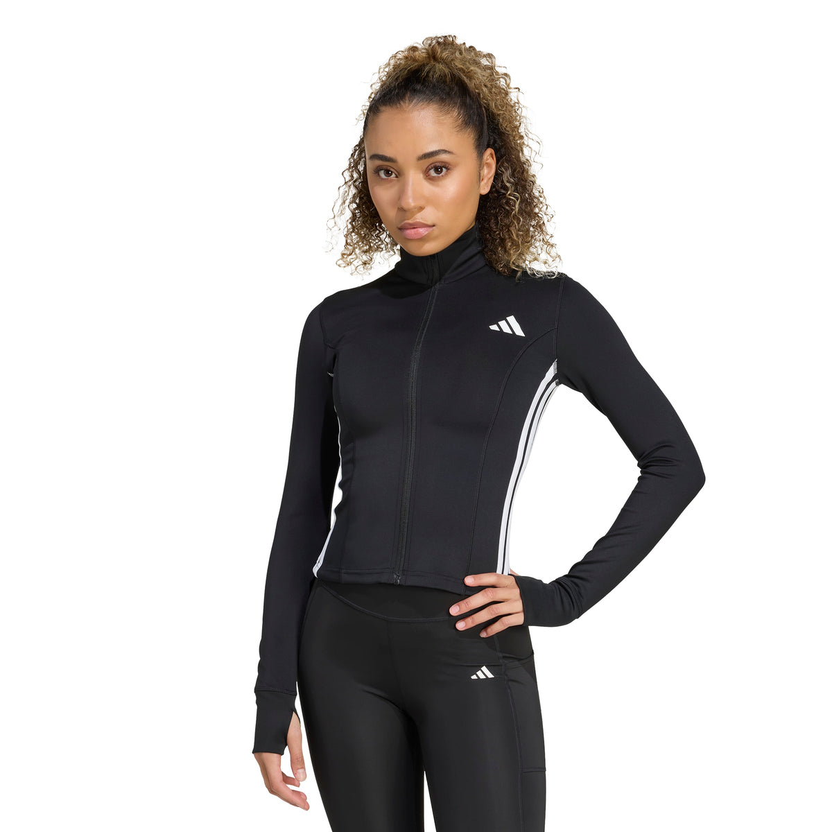 Adidas Workout Essentials Zip Through Jacket 3-Stripes