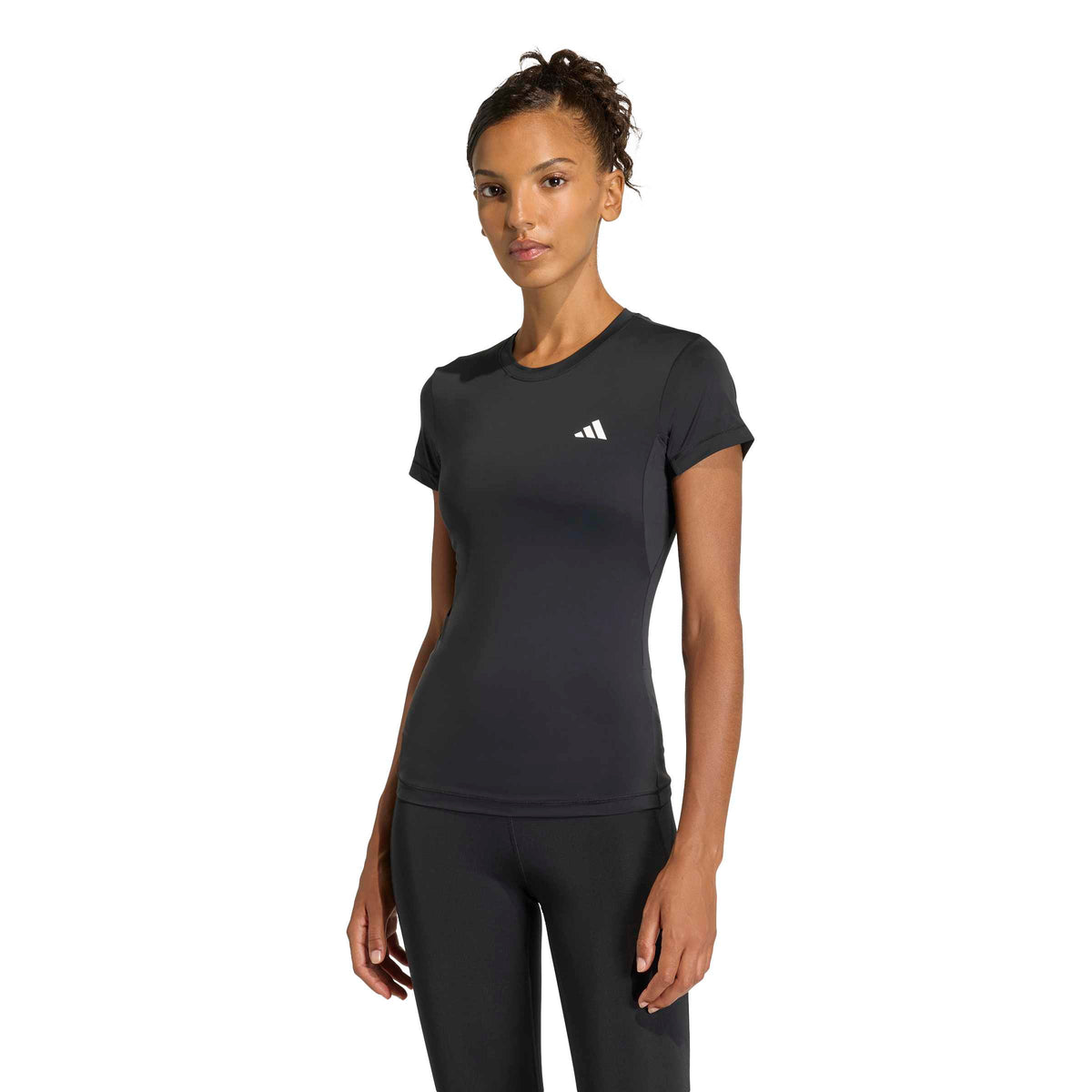 Adidas PrimeLift Essentials Workout Contour T-Shirt Black