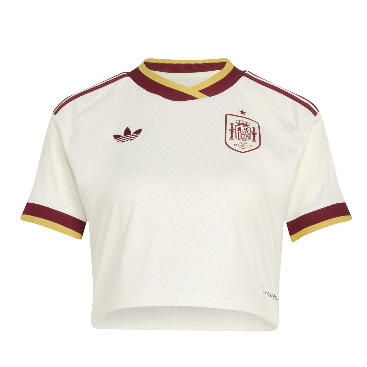 Adidas Spain 26 Away Cropped Jersey Off White