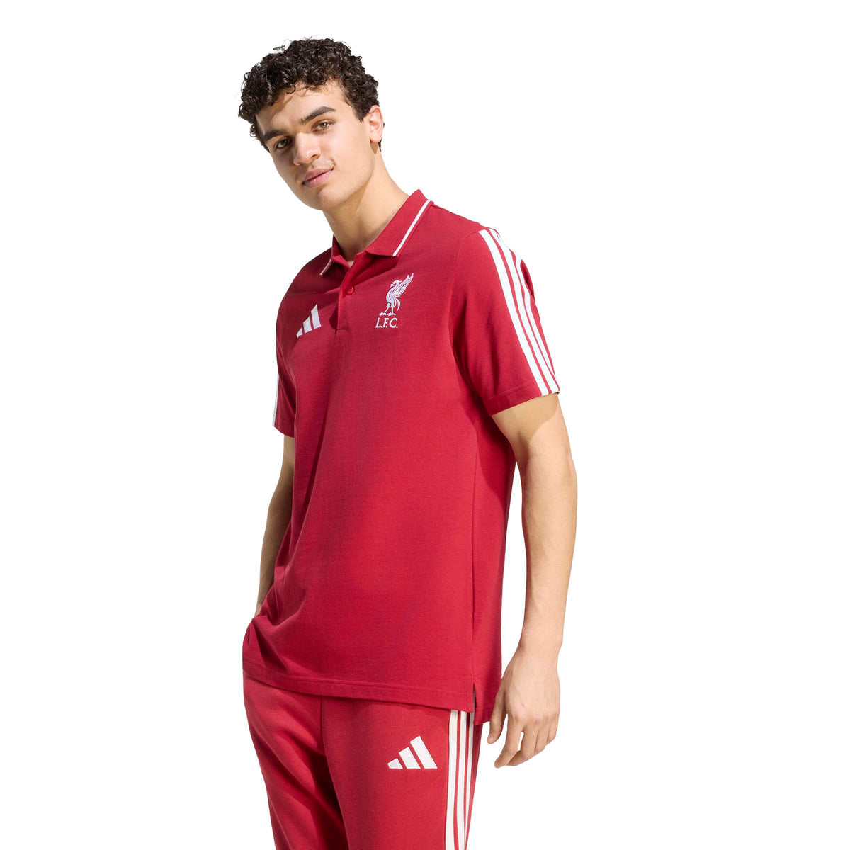 Adidas Liverpool FC DNA Polo Shirt Active Maroon