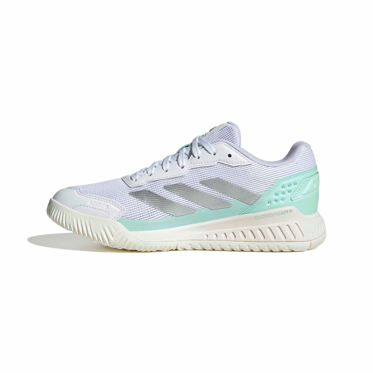 Adidas Courtquick Padel Shoes Cloud White / Silver Metallic