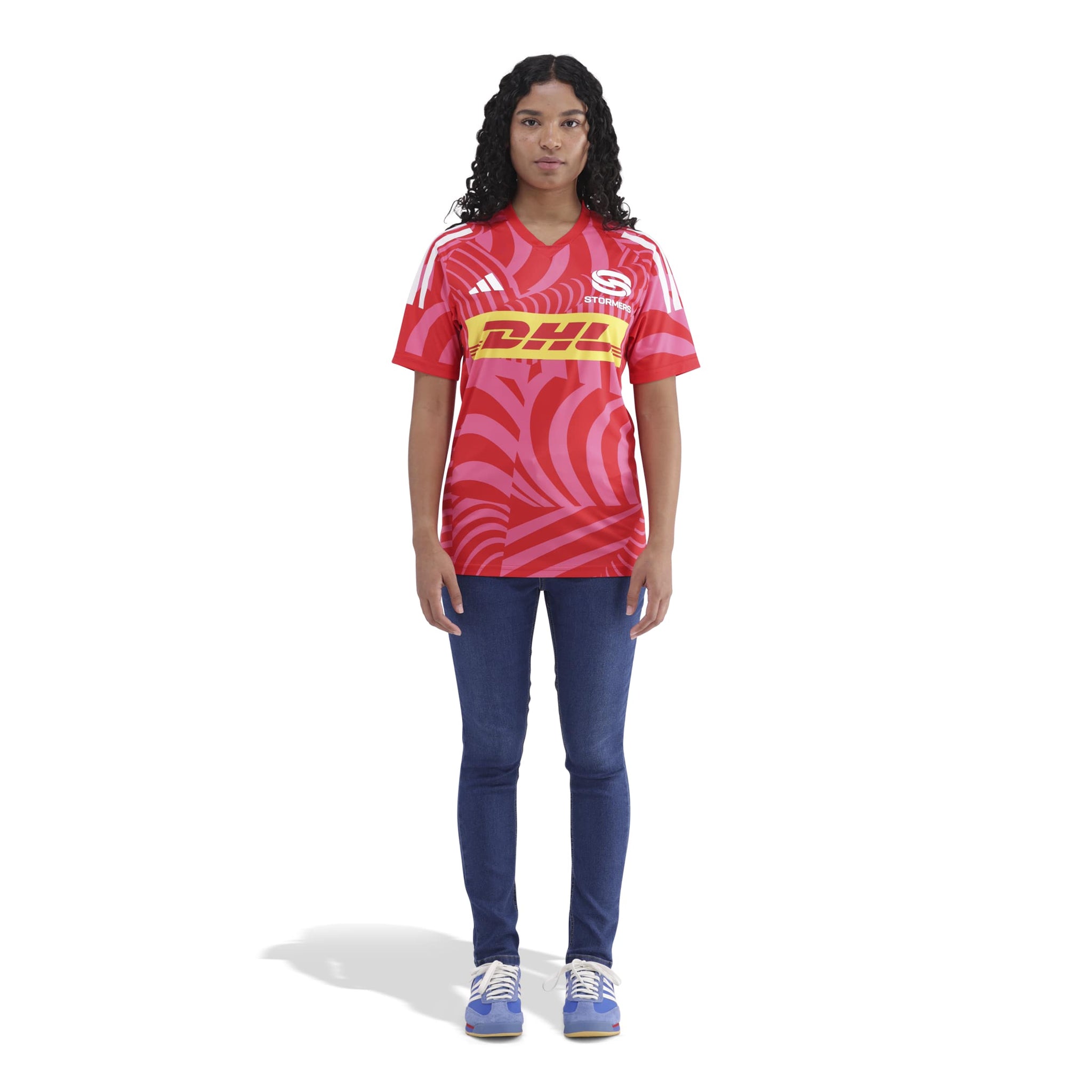 Adidas DHL Stormers Training Jersey Lucid Pink - SportSA