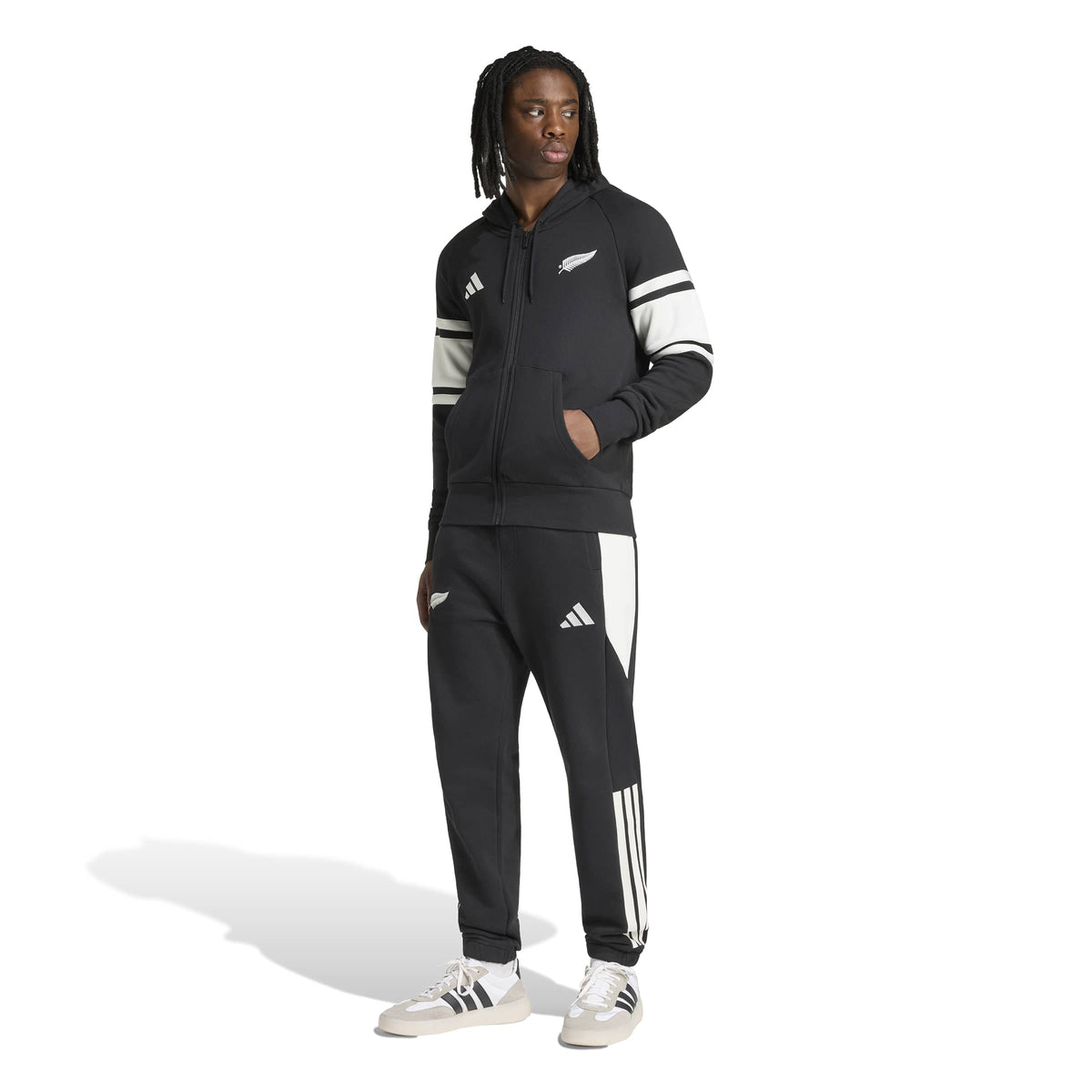 Adidas New Zealand Rugby Leisurewear Full Zip Hoodie
