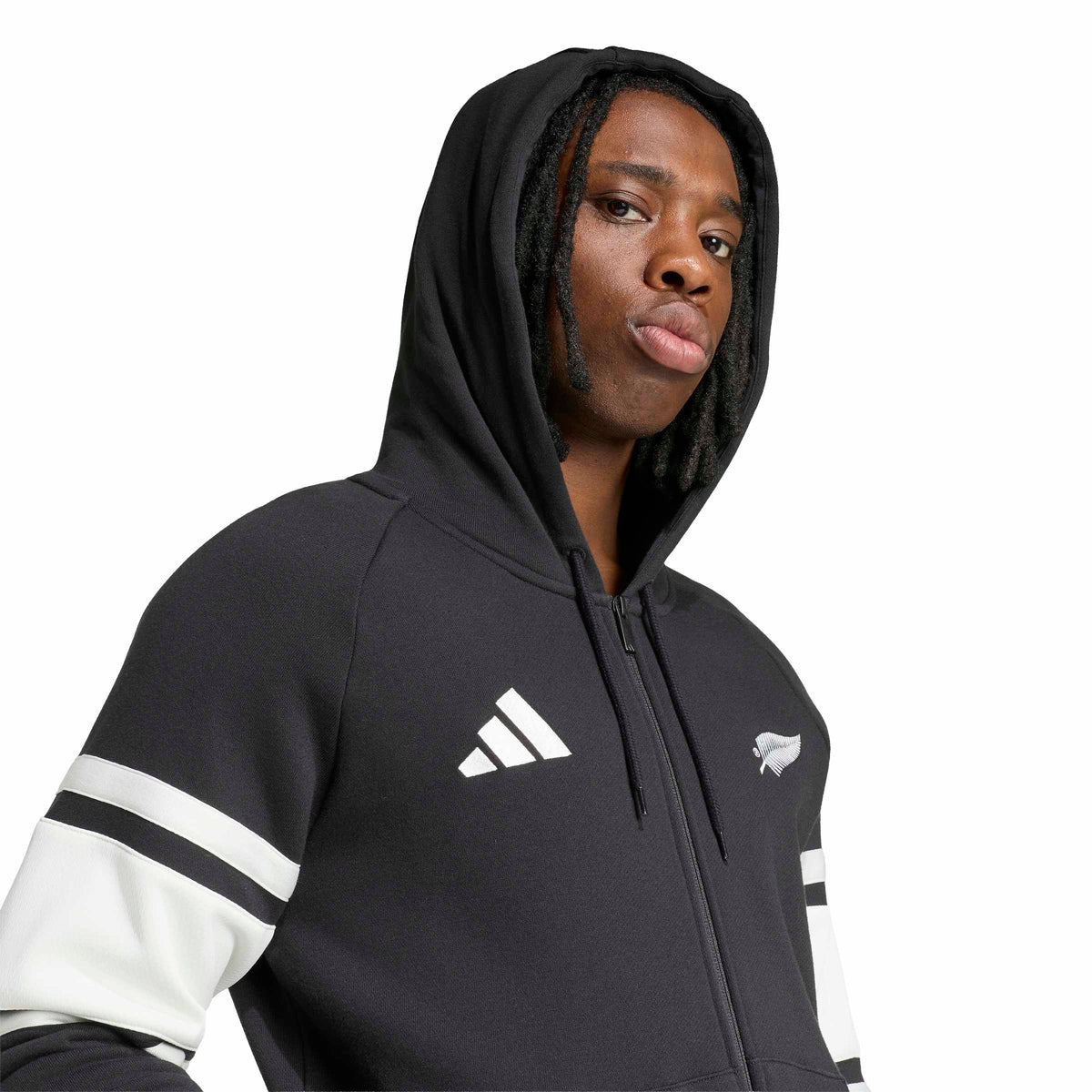 Adidas New Zealand Rugby Leisurewear Full Zip Hoodie