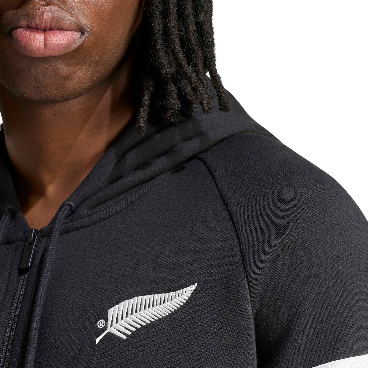 Adidas New Zealand Rugby Leisurewear Full Zip Hoodie