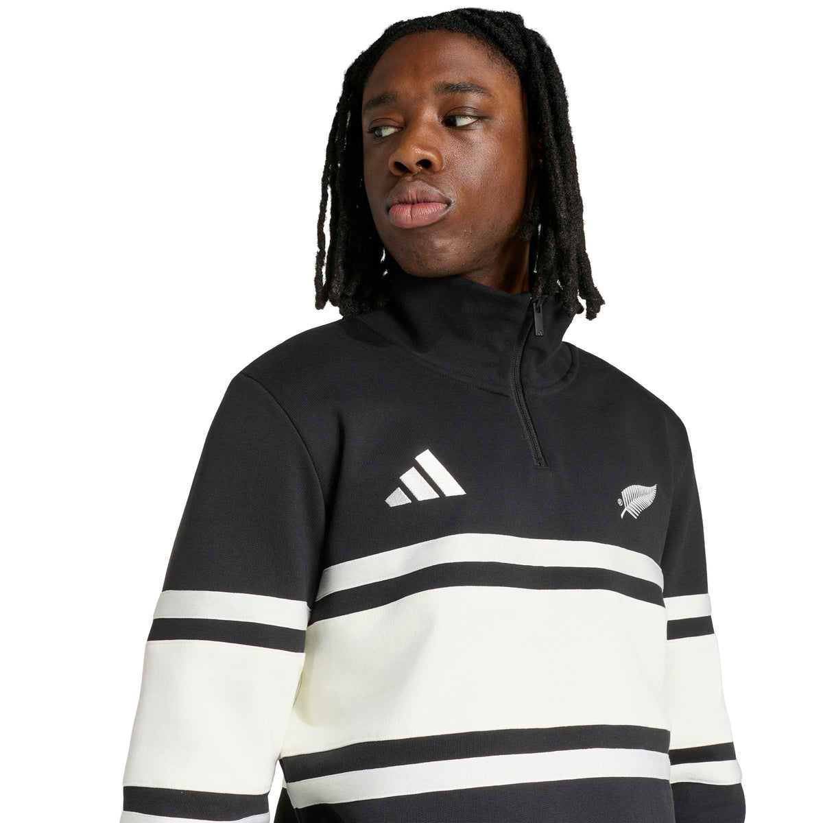 Adidas New Zealand Rugby Leisurewear Quarter Zip Sweatshirt