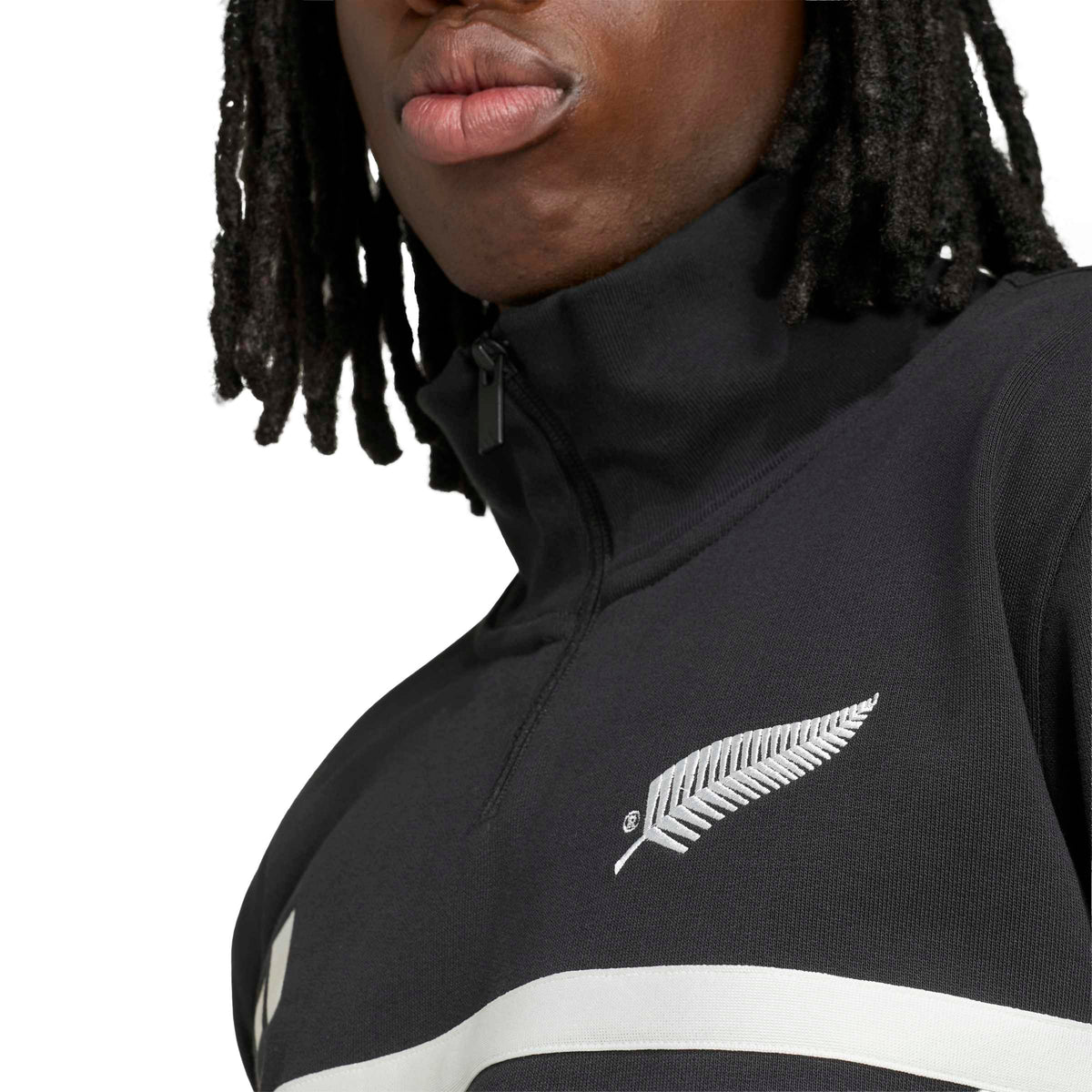 Adidas New Zealand Rugby Leisurewear Quarter Zip Sweatshirt