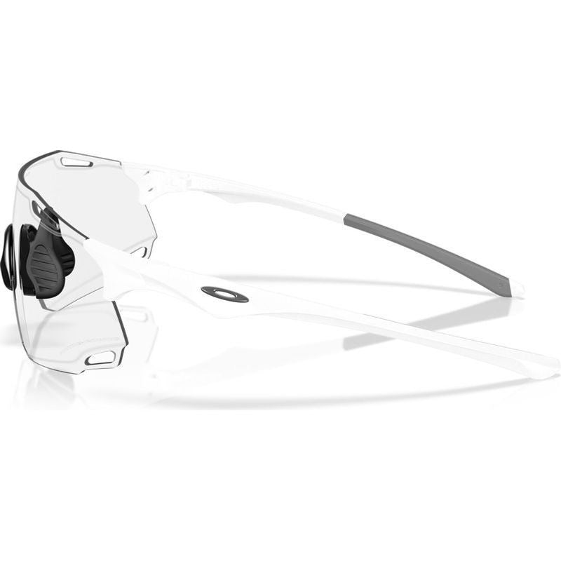 Oakley Cybr Dyno Matte White/Clear to Black Iridium Photochromic