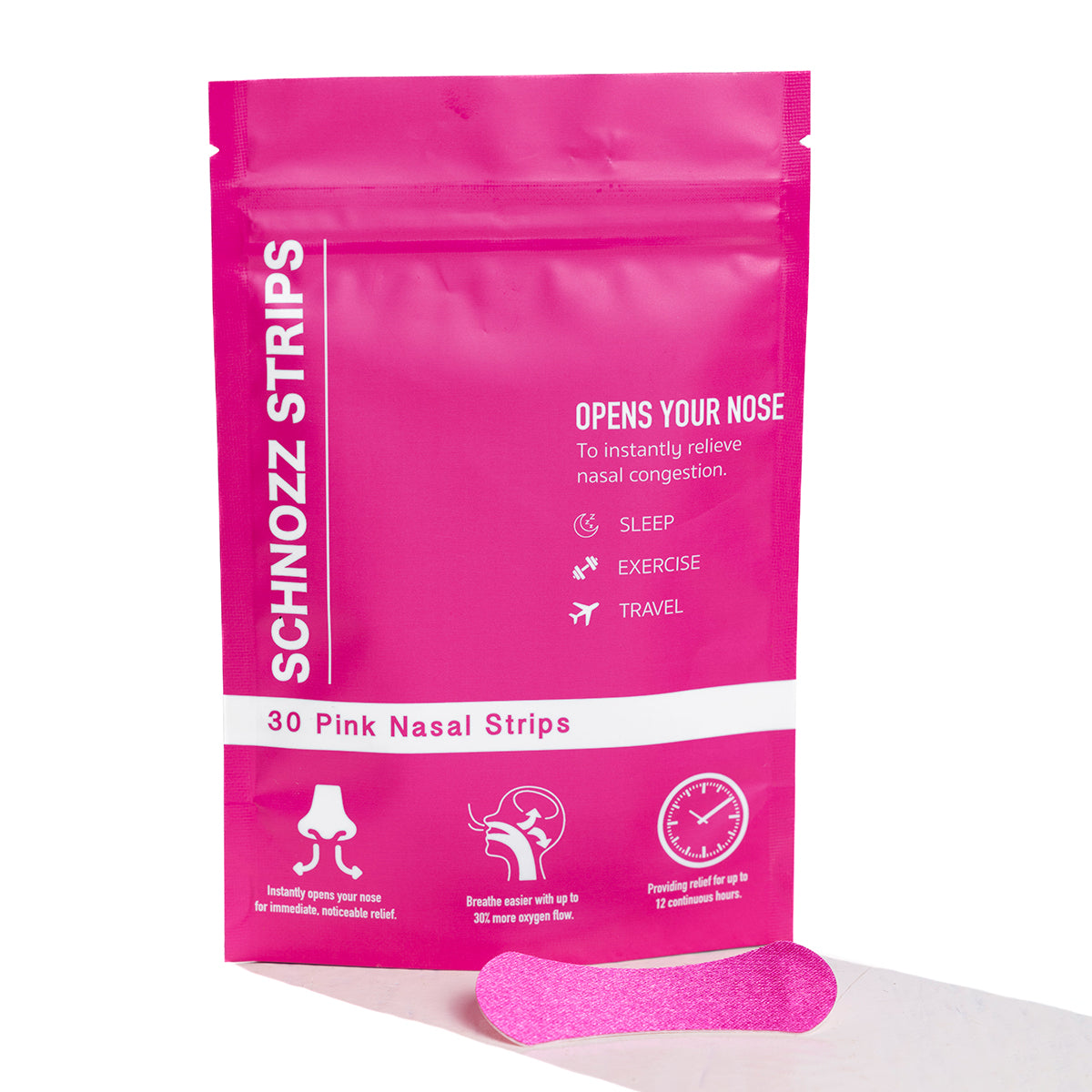 Schnozz Strips Nasal Strips 30 Day Supply