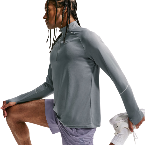 Nike Miler Dri-FIT 1/2-Zip Running Top Smoke Grey