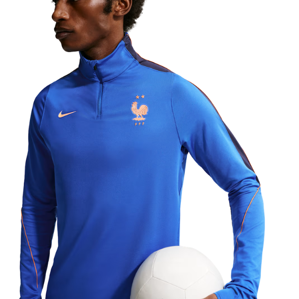 Nike France Strike Dri-FIT Soccer Drill Top Game Royal