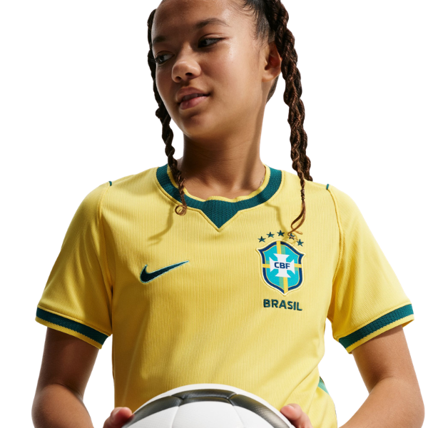 Nike Brazil National Team 2026 Stadium Home Kids