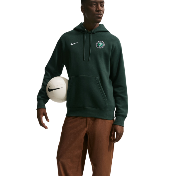Nike Nigeria Club Soccer Pullover Hoodie Pro Green