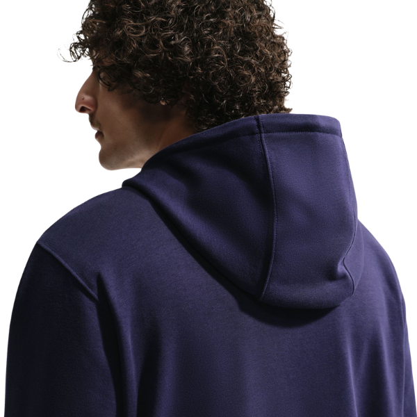 Nike France Club Football French Terry Pullover Hoodie Blackened Blue