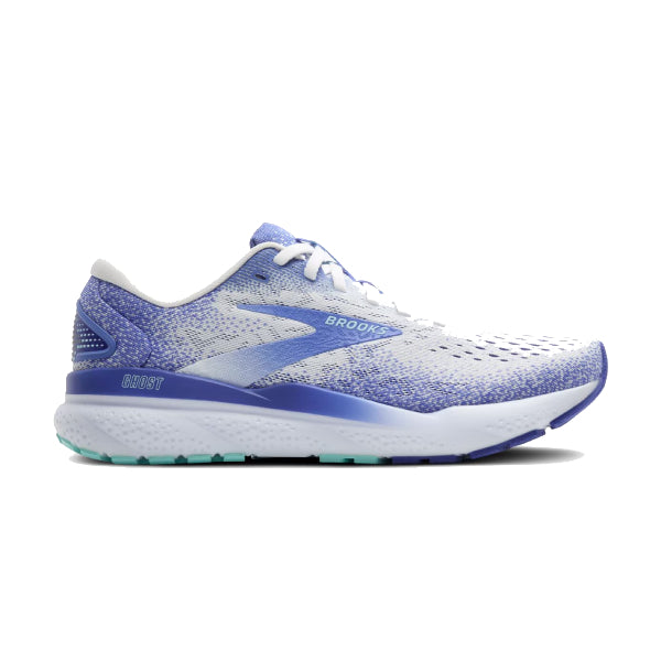 Brooks Ghost 16 White/Amparo Blue