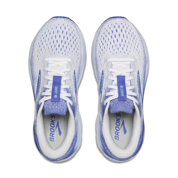 Brooks Ghost 16 White/Amparo Blue