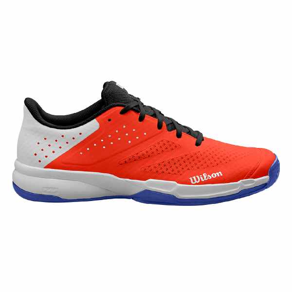 Wilson Kaos Stroke 2.0 White/ Orange/ Bluing Tennis Shoe