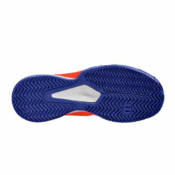 Wilson Kaos Stroke 2.0 White/ Orange/ Bluing Tennis Shoe