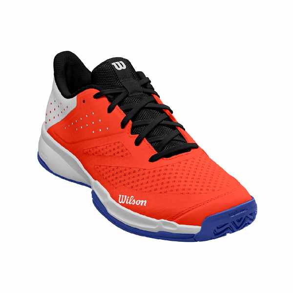 Wilson Kaos Stroke 2.0 White/ Orange/ Bluing Tennis Shoe
