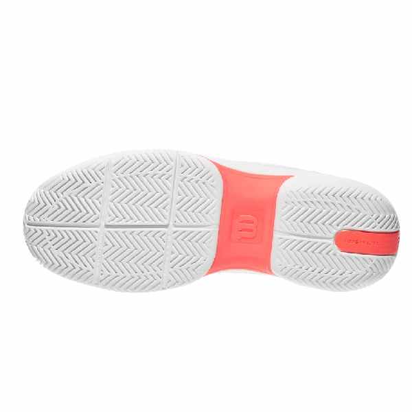 Wilson Rush Lite 5 White/Bay/Coral Tennis Shoe