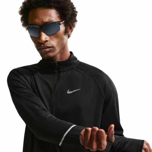 Nike Miler Dri-FIT 1/2-Zip Running Top Black/Black