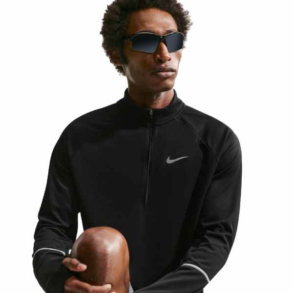 Nike Miler Dri-FIT 1/2-Zip Running Top Black/Black
