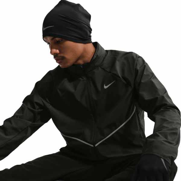 Nike Miler Repel UV Protection Running Jacket Black/Reflective Silver
