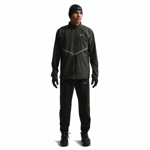 Nike Miler Repel UV Protection Running Jacket Black/Reflective Silver
