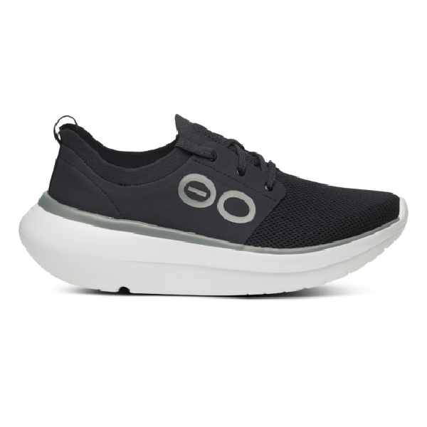 Oofos Oomy Stride White/Black Men