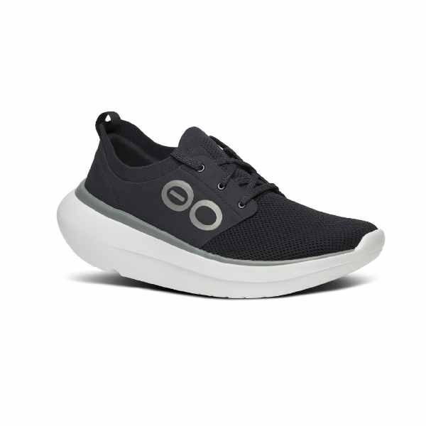 Oofos Oomy Stride White/Black Men