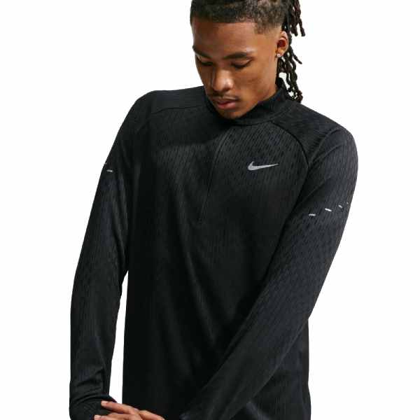 Nike Stride Aero-FIT 1/2-Zip Mid Layer Black
