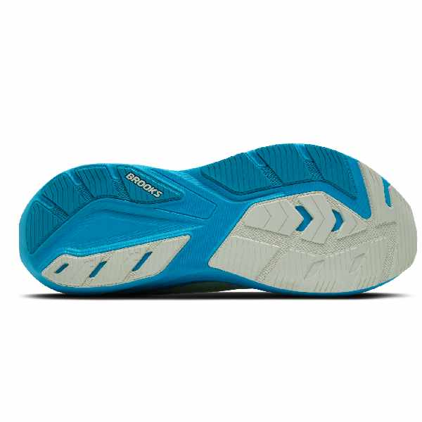 Brooks Ghost Amp White/Blue/Paradise Green
