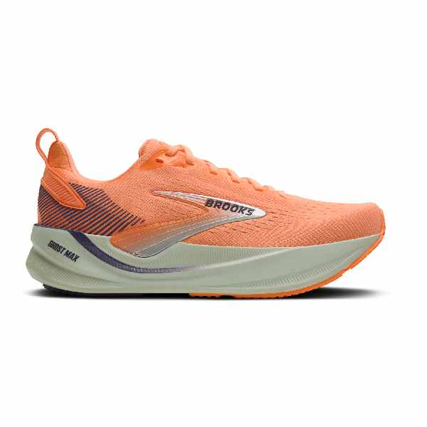 Brooks Ghost Max 4 Cyber Peach/Grape/Bluewash