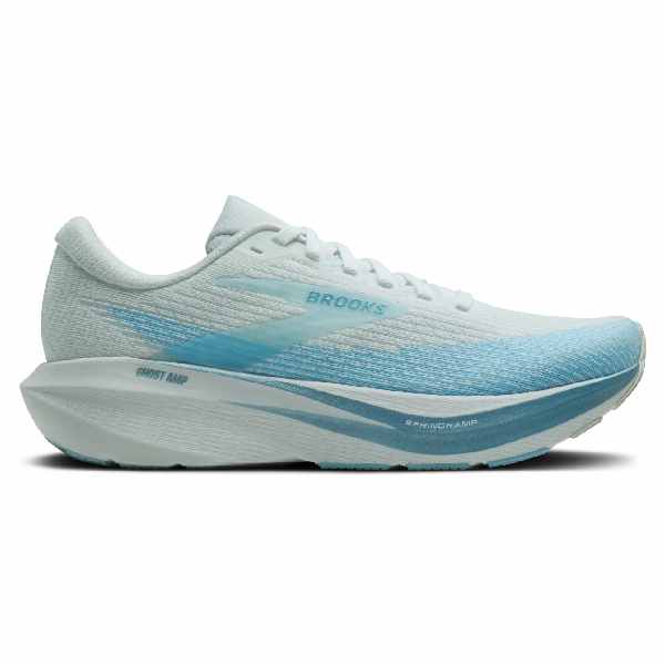 Brooks Ghost Amp Star White/Blue/Metallic
