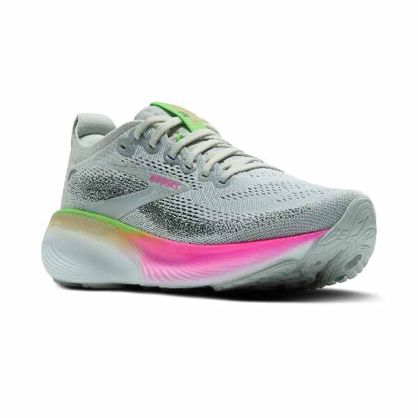 Brooks Adrenaline GTS 25 Oyster/Pink/Green Wide