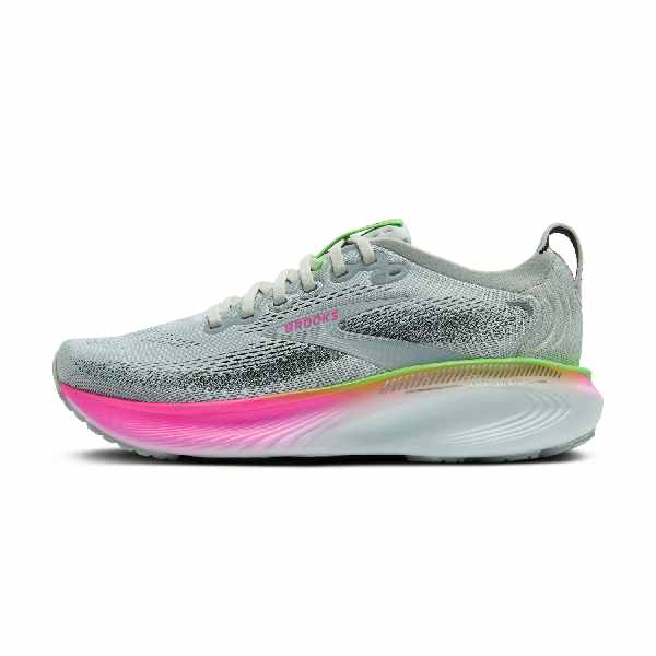 Brooks Adrenaline GTS 25 Oyster/Pink/Green Wide