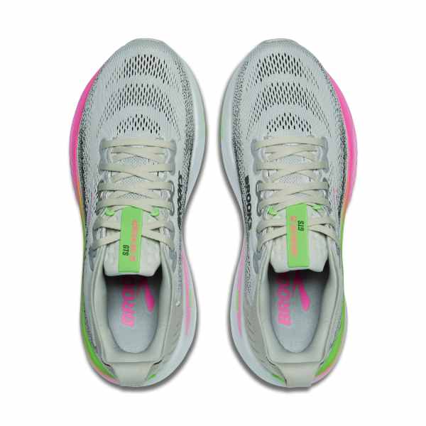 Brooks Adrenaline GTS 25 Oyster/Pink/Green Wide