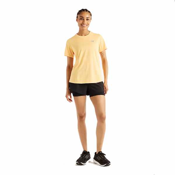 New Balance RC Essential T-Shirt Satsuma Orange Heather