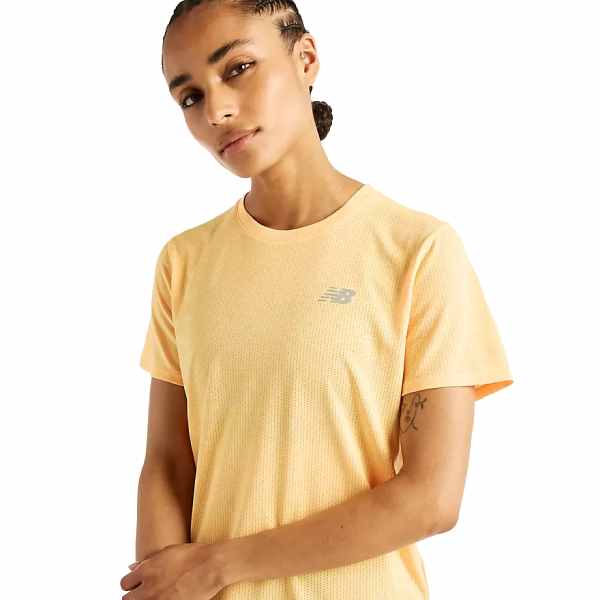 New Balance RC Essential T-Shirt Satsuma Orange Heather