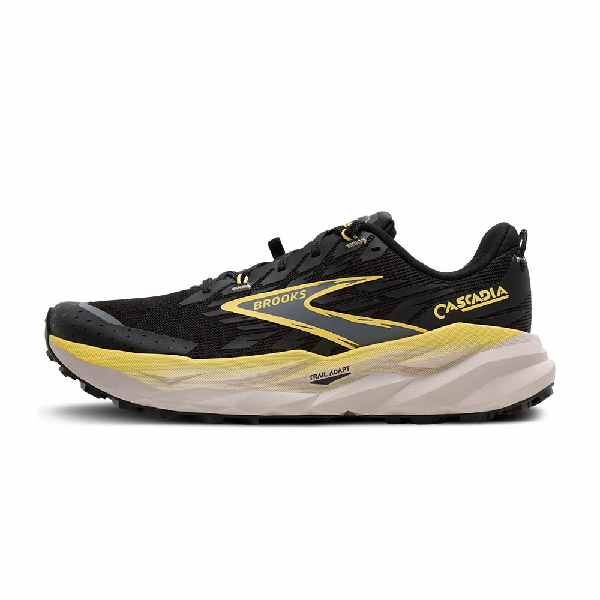 Brooks Cascadia 19 Black/Yellow/Chateau