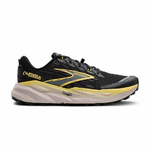 Brooks Cascadia 19 Black/Yellow/Chateau