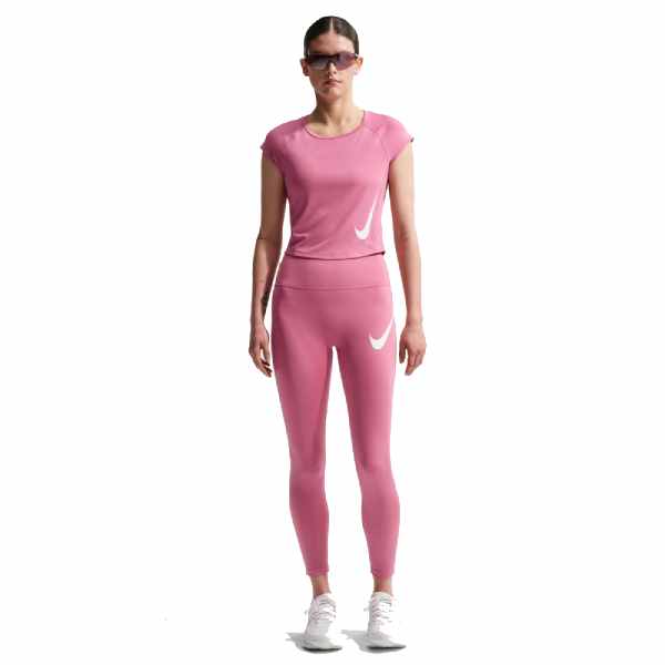 Nike Tempo Swoosh Run High-Waisted 7/8 Leggings Peony