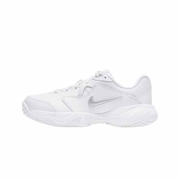 NikeCourt Jr. Lite 2 White/Metallic Silver