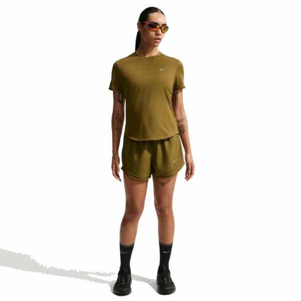 Nike Tempo Dri-FIT Mid-Rise Brief-Lined Running Shorts Olive Flak